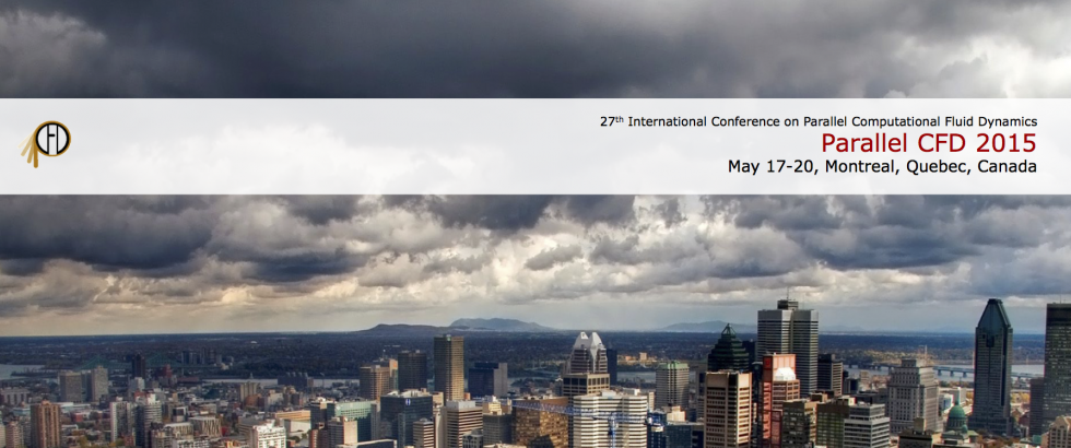 27th International Conference on Parallel Computational Fluid Dynamics, Montreal, Canada