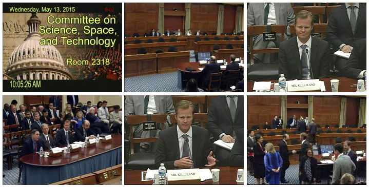 Nathan Gilliland Testifies before the US House committee on Science, Space and Technology