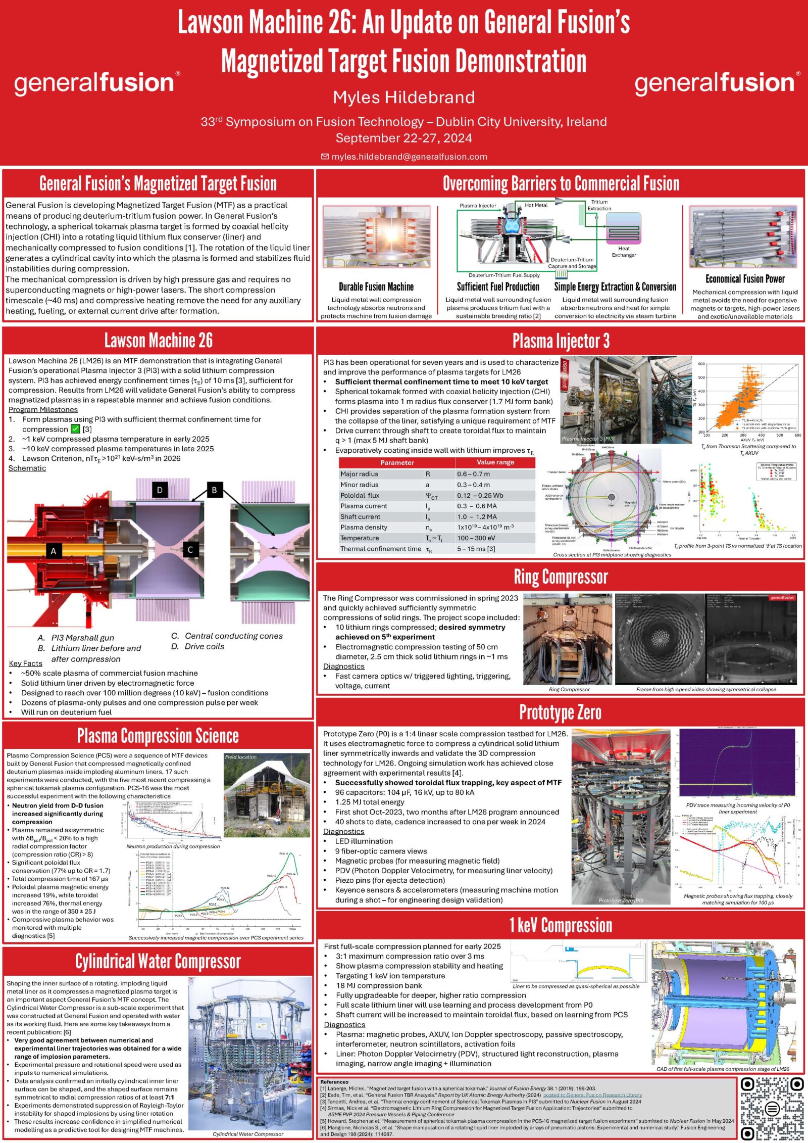 Lawson Machine 26: An Update on General Fusion’s Magnetized Target Fusion Demonstration