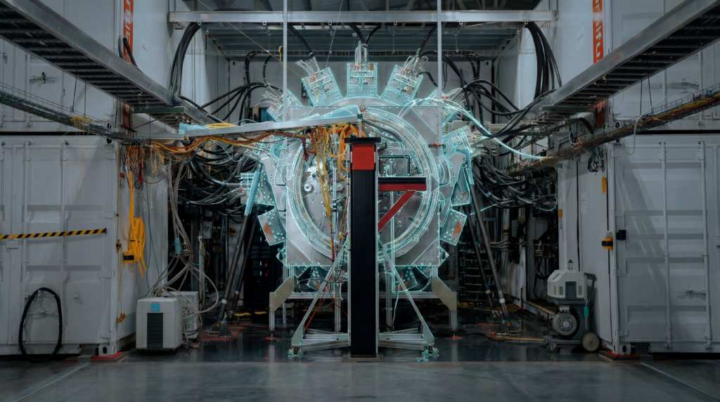 General Fusion LM26 Magnetized Target Fusion machine rendering