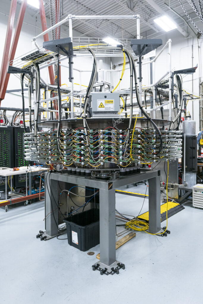 Experimental fusion technology system at General Fusion's research facility